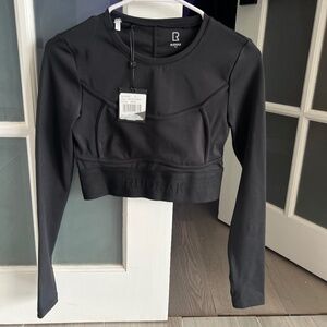 Rudsak functional black crop top